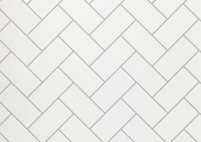 White Metro Herringbone 10mm