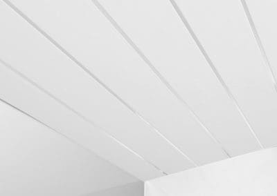 White Gloss Two Silver Strip