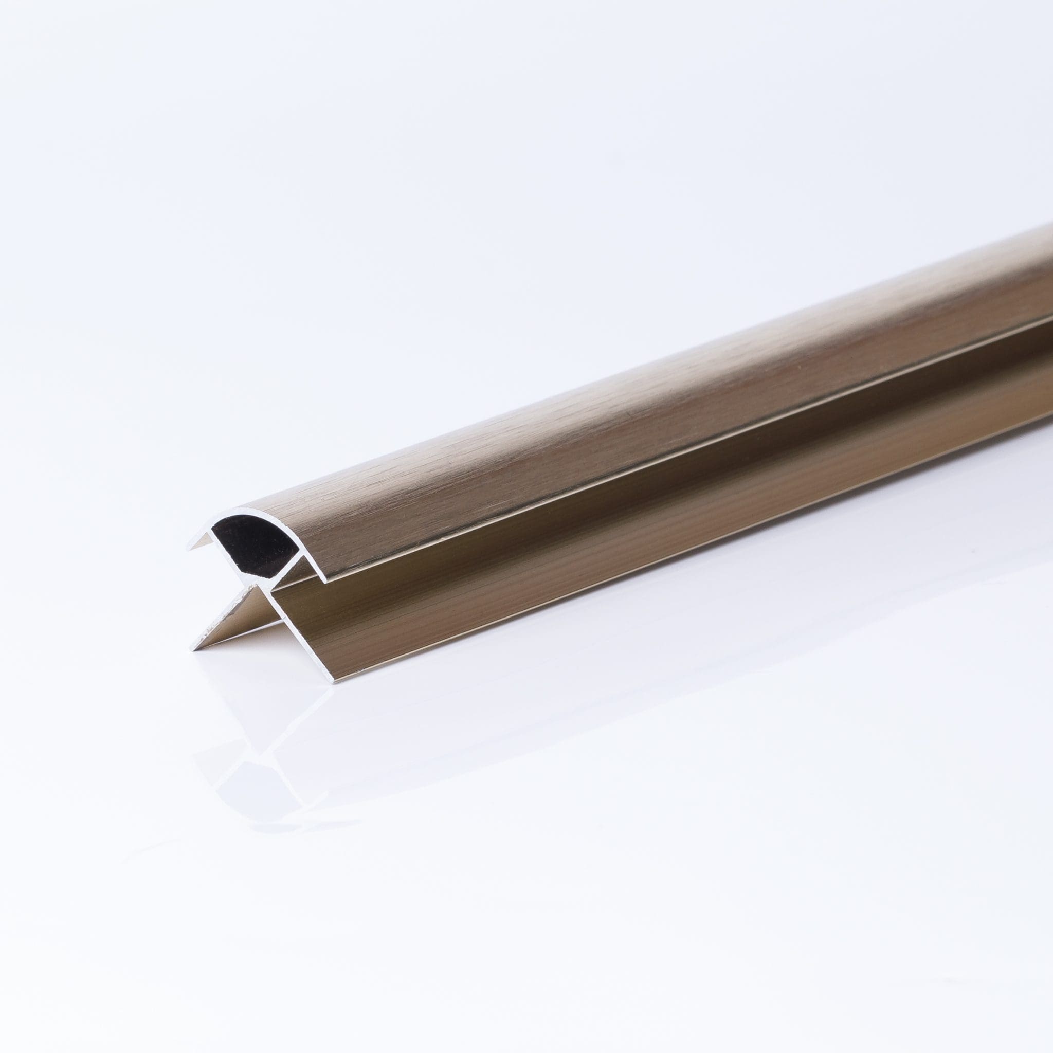 10mm Brushed Brass Metal External Corner