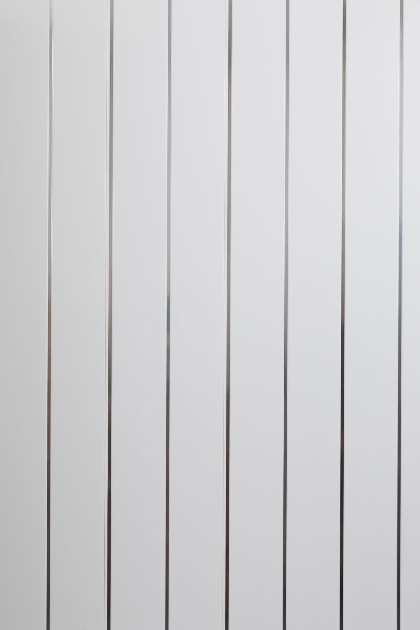 6mm White Two Silver Strip