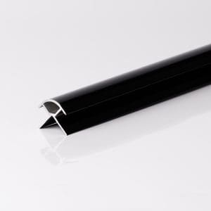 10mm Black External Corner PVC