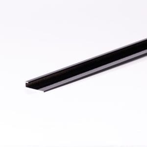 8mm Black U End PVC