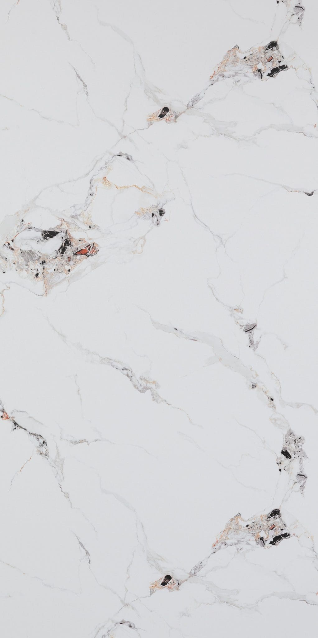 10mm White Gold Marble Satin