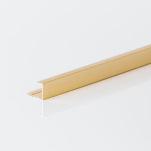 10mm Brushed Brass Metal End U