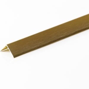 20 x 20 Brushed Brass Metal Angle