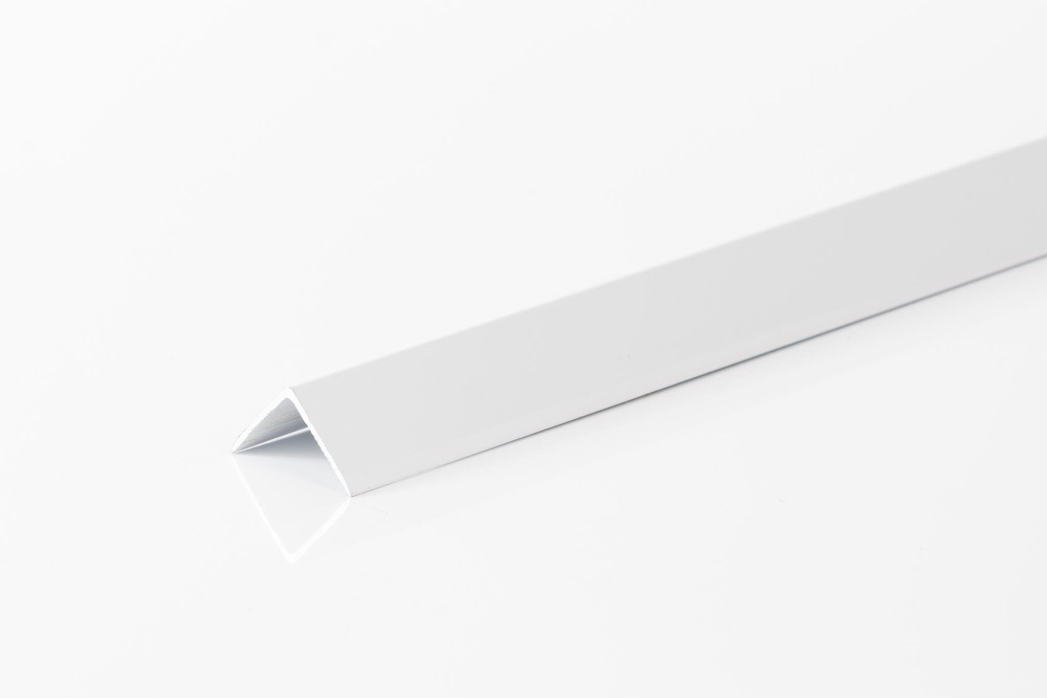 20 x 20 White Metal Angle