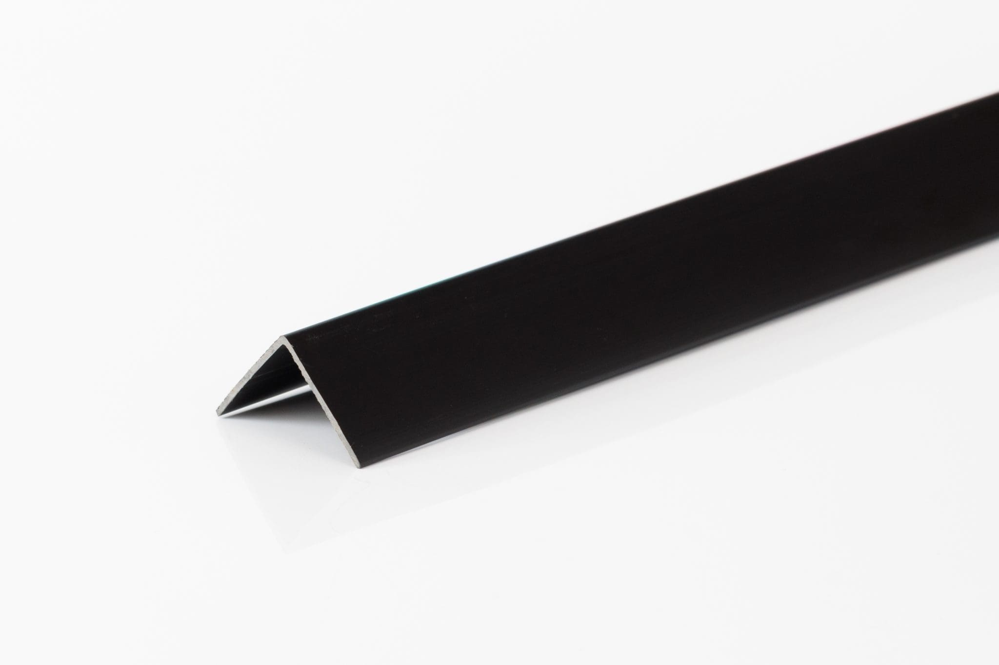 25 x 25 Black Angle PVC