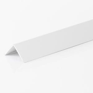 25 x 25 White Angle PVC