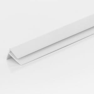 3mm White F Corner PVC