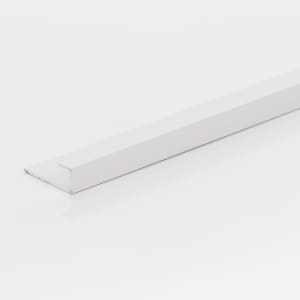 8mm White Metal End U