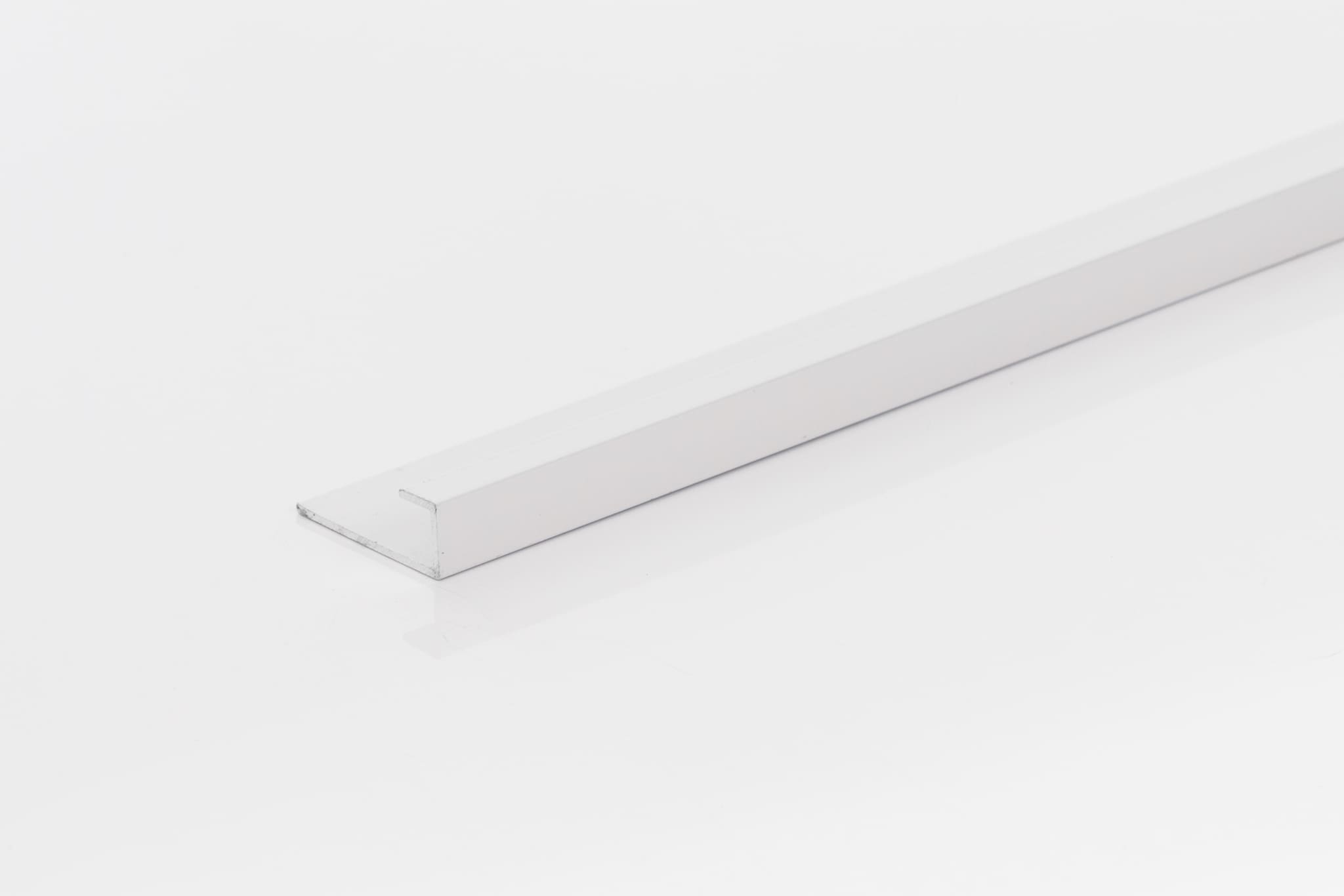 8mm White Metal End U