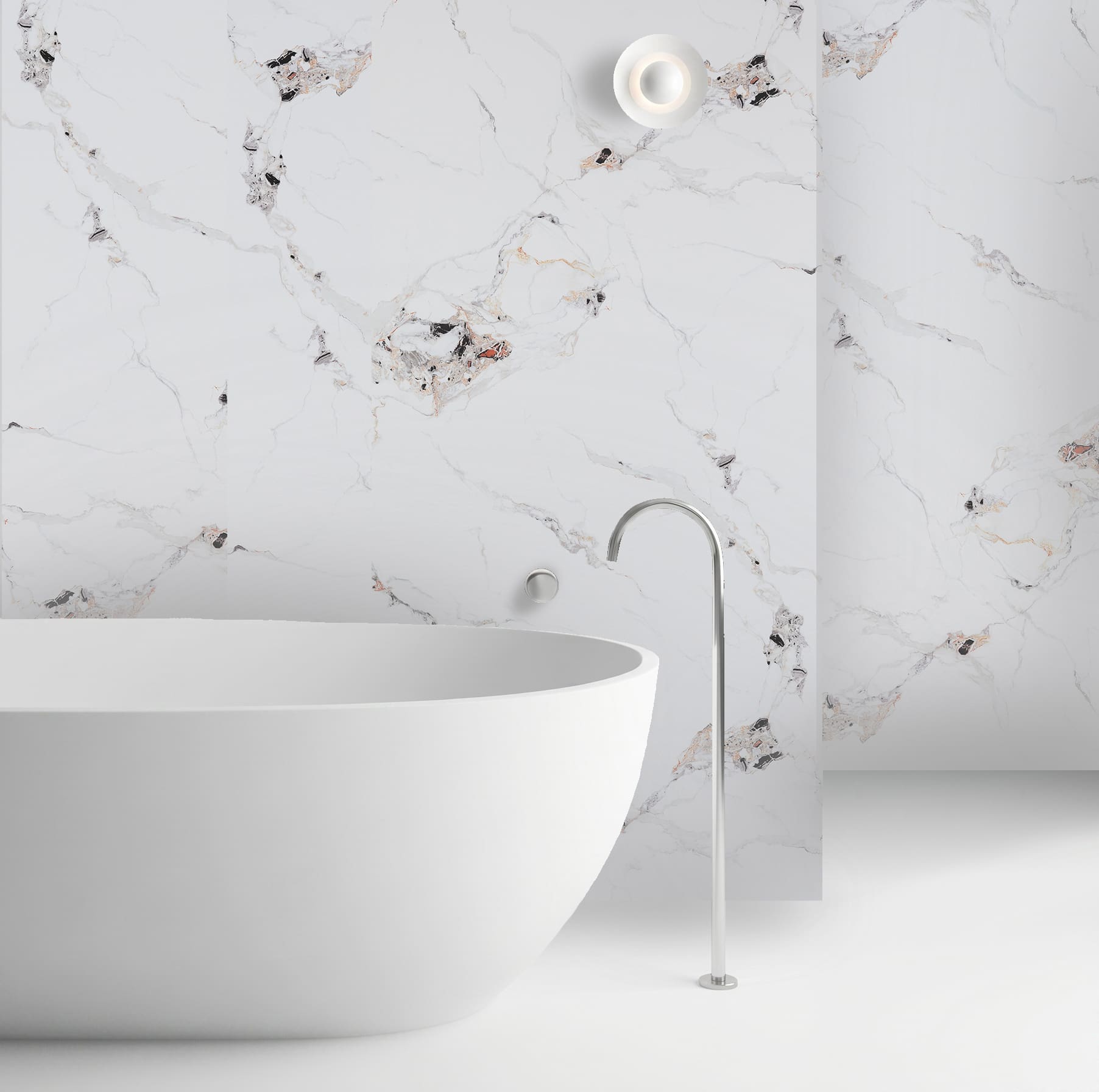 10mm White Gold Marble Satin - Image 4